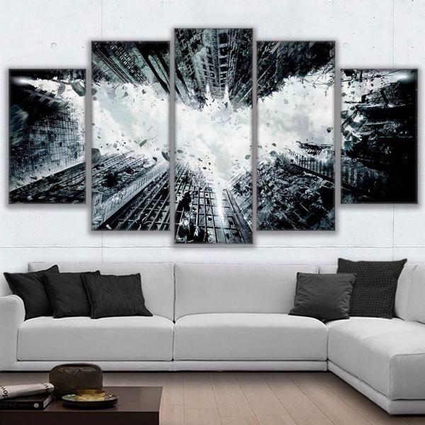 Fine Dark Knight DC Canvas Wall Art