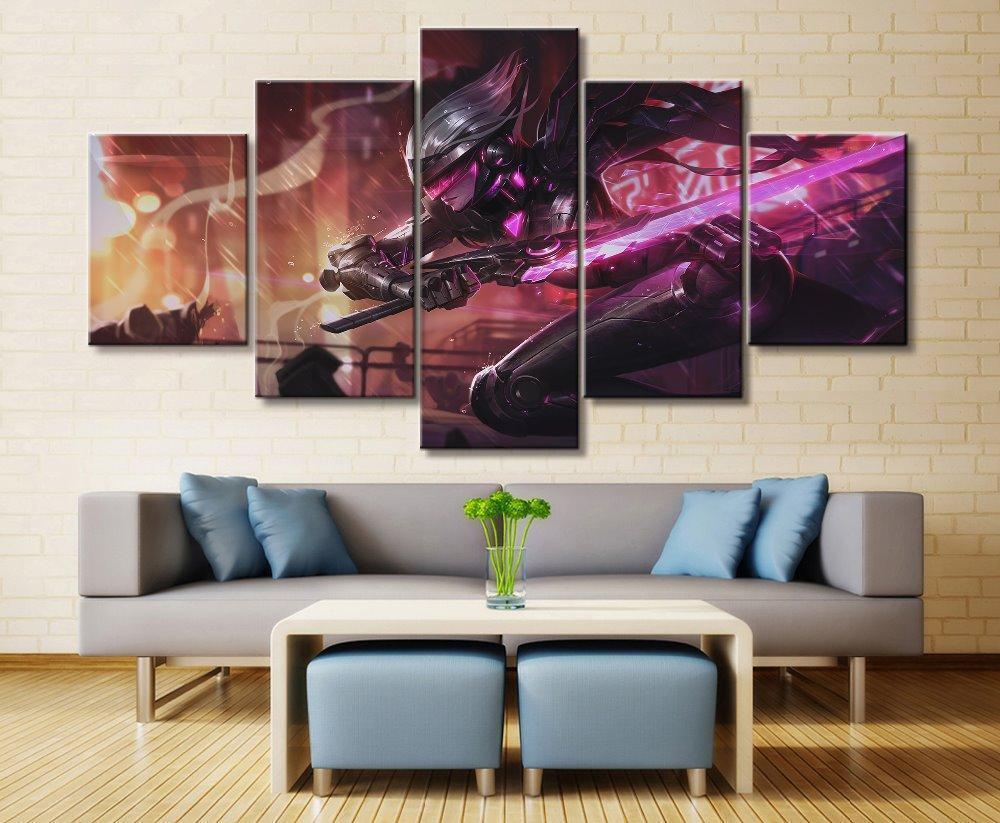 LOL League Of Legends Fiora Gaming Canvas Wall Art