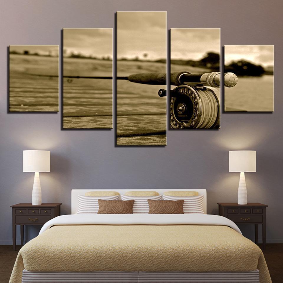 Fly Fishing Sport Canvas Wall Art