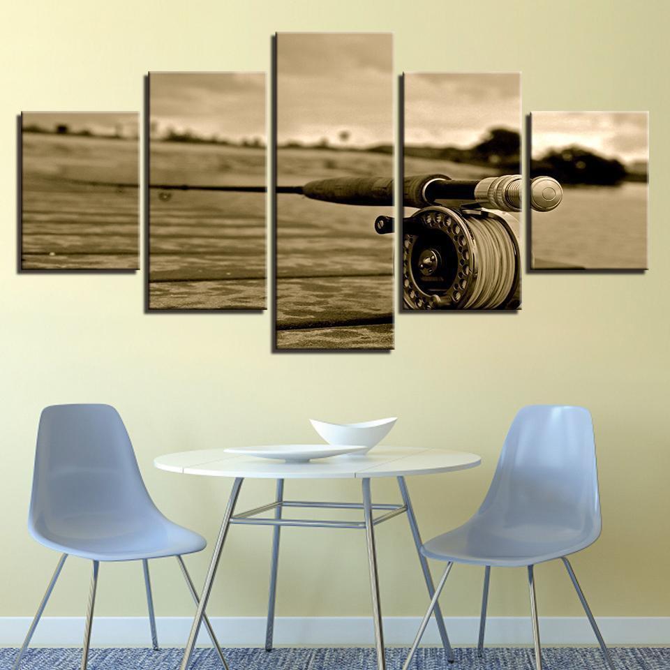 Fly Fishing Sport Canvas Wall Art