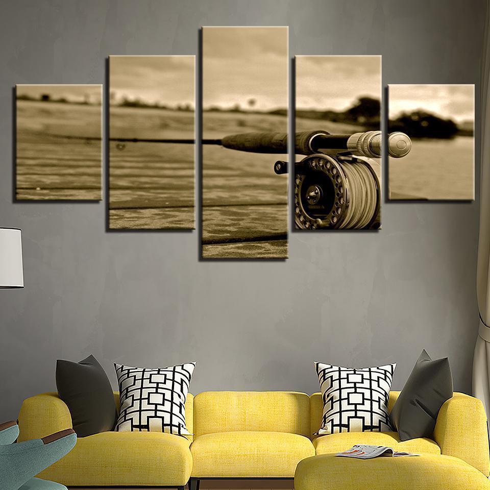 Fly Fishing Sport Canvas Wall Art