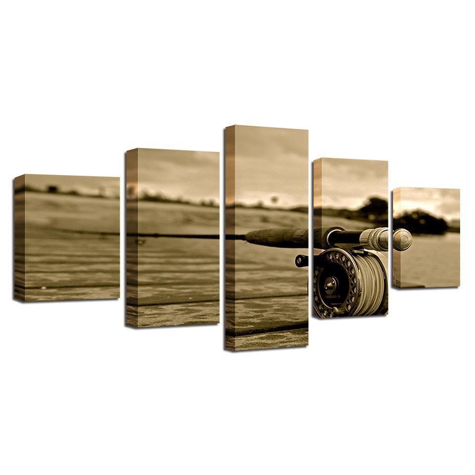 Fly Fishing Sport Canvas Wall Art