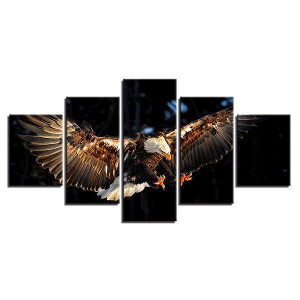Flying Eagle Animal Canvas Wall Art
