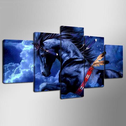 Flying Horse Animal Canvas Wall Art