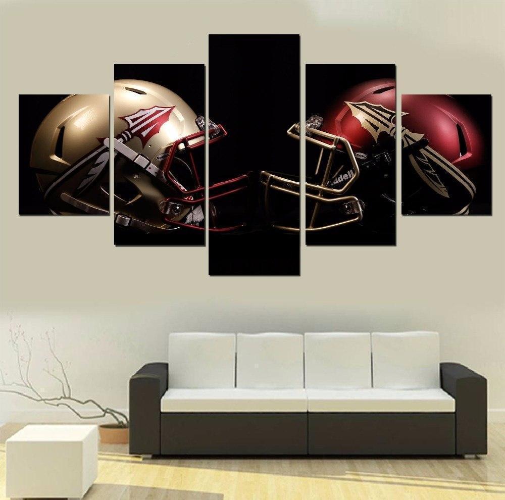 Football Helmet Canvas Wall Art