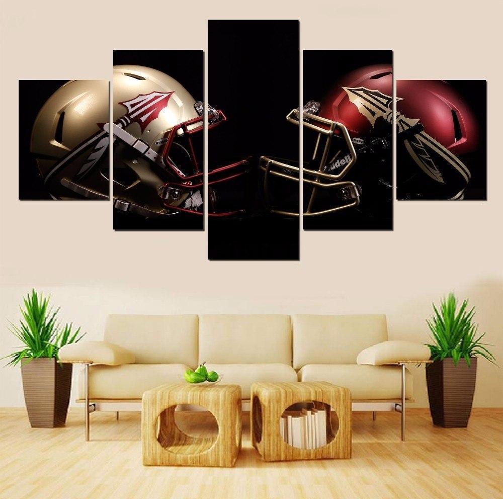 Football Helmet Canvas Wall Art