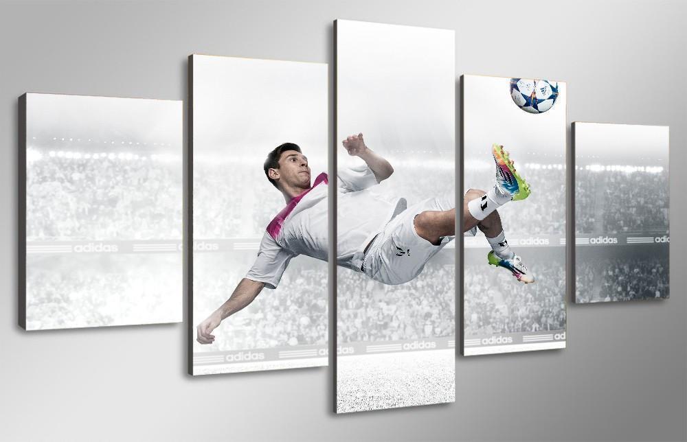 Football: Lionel Messi Sport Canvas Wall Art