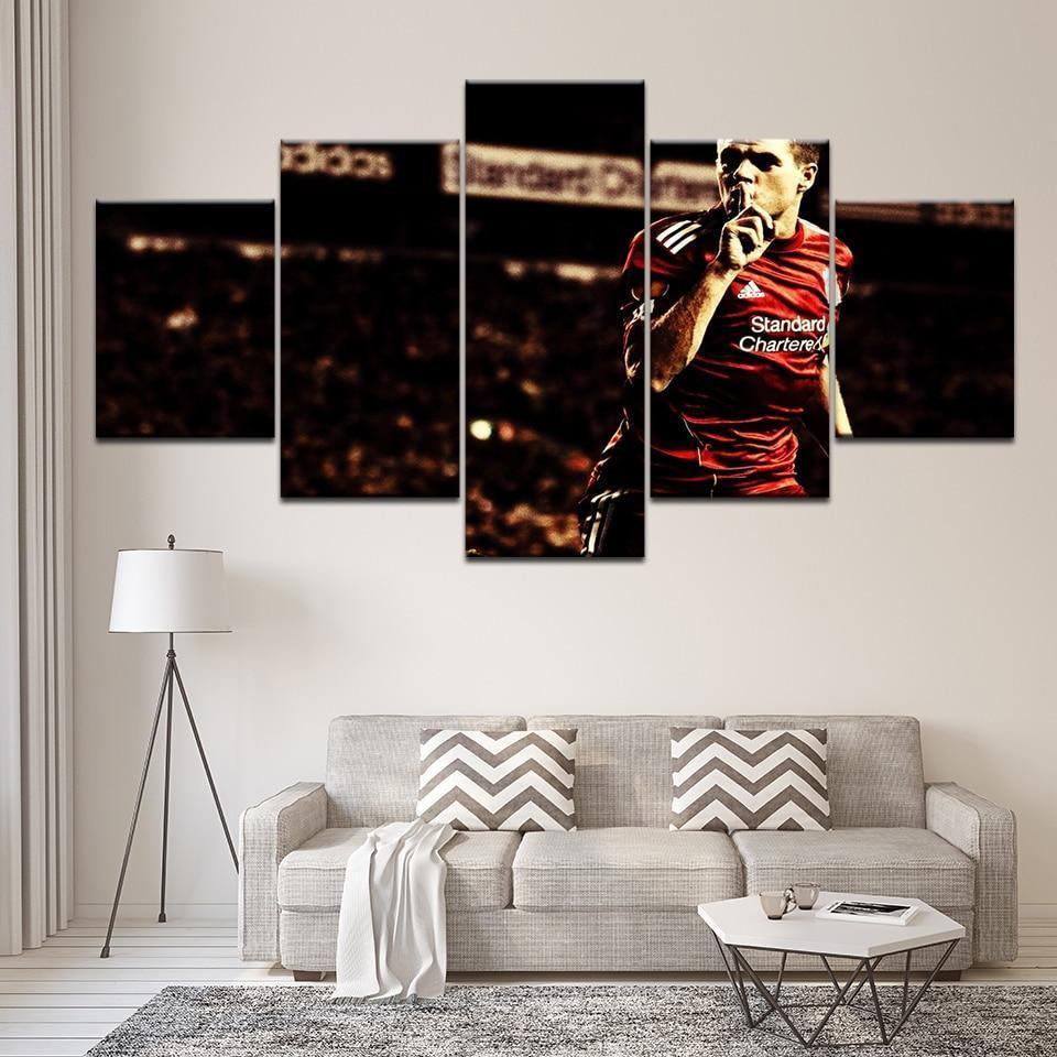 Football Player Steven Gerrard  Sport Canvas Wall Art