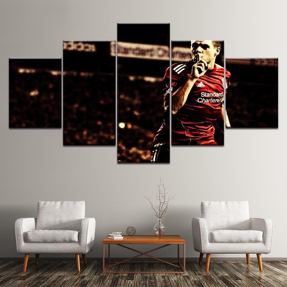 Football Player Steven Gerrard  Sport Canvas Wall Art