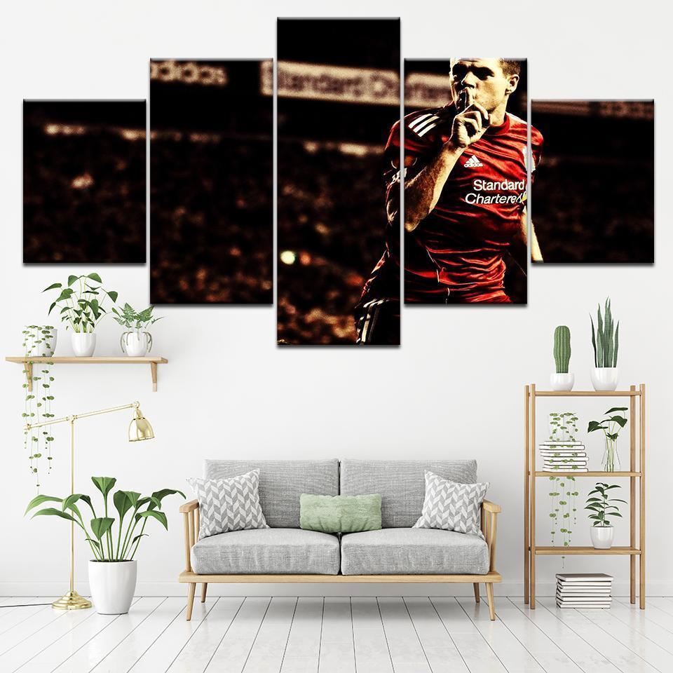 Football Player Steven Gerrard  Sport Canvas Wall Art