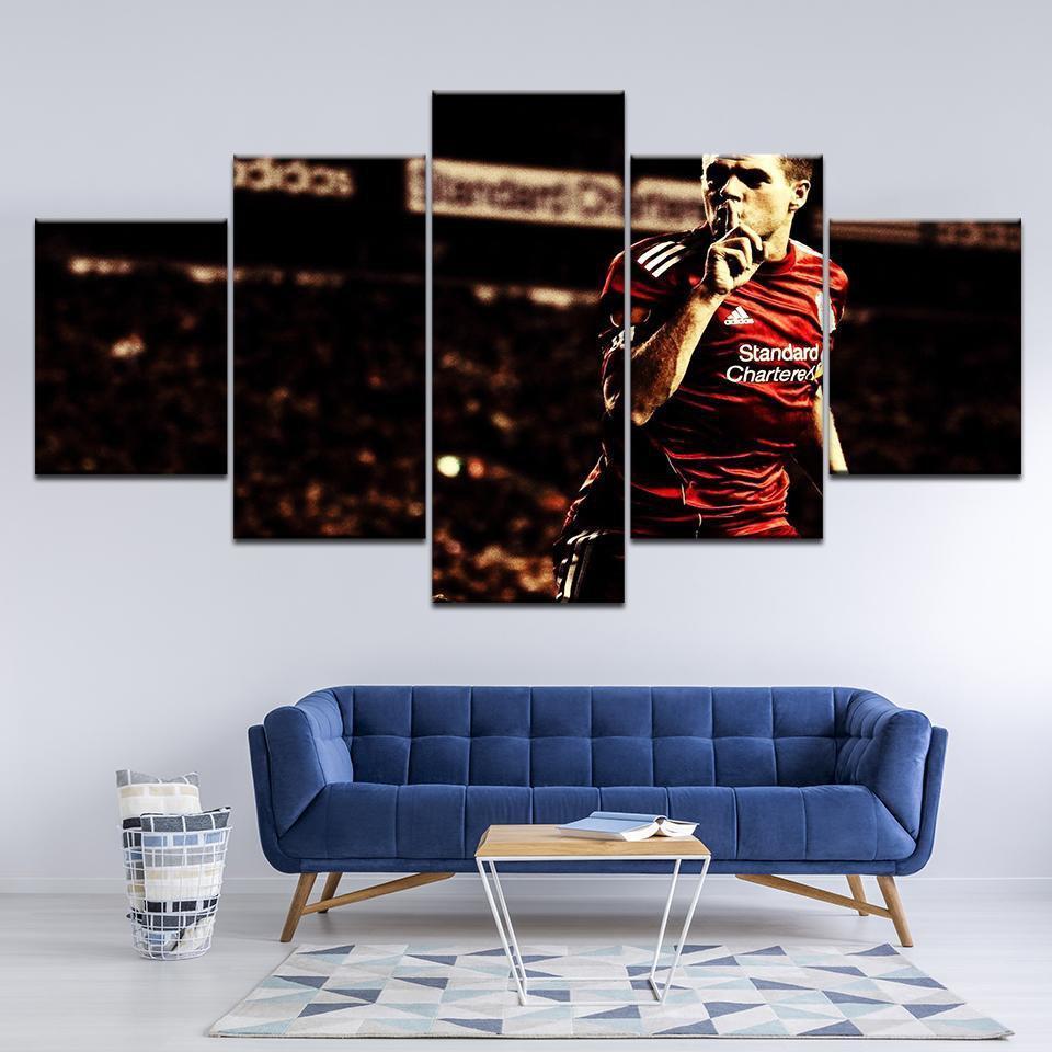 Football Player Steven Gerrard  Sport Canvas Wall Art