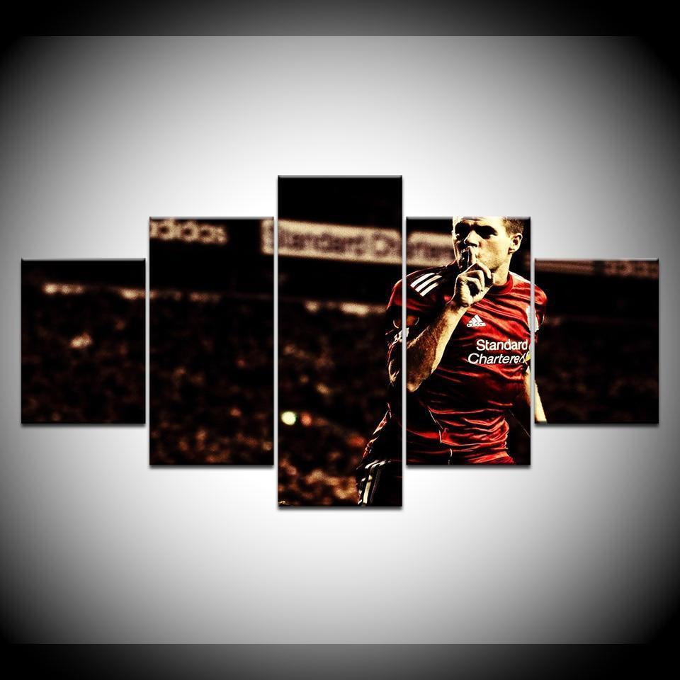 Football Player Steven Gerrard  Sport Canvas Wall Art