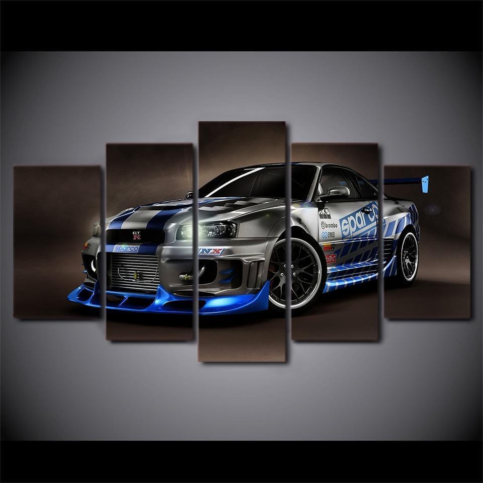 Ford Mustang GT-R 2 Car &amp;amp; Motor Canvas Wall Art