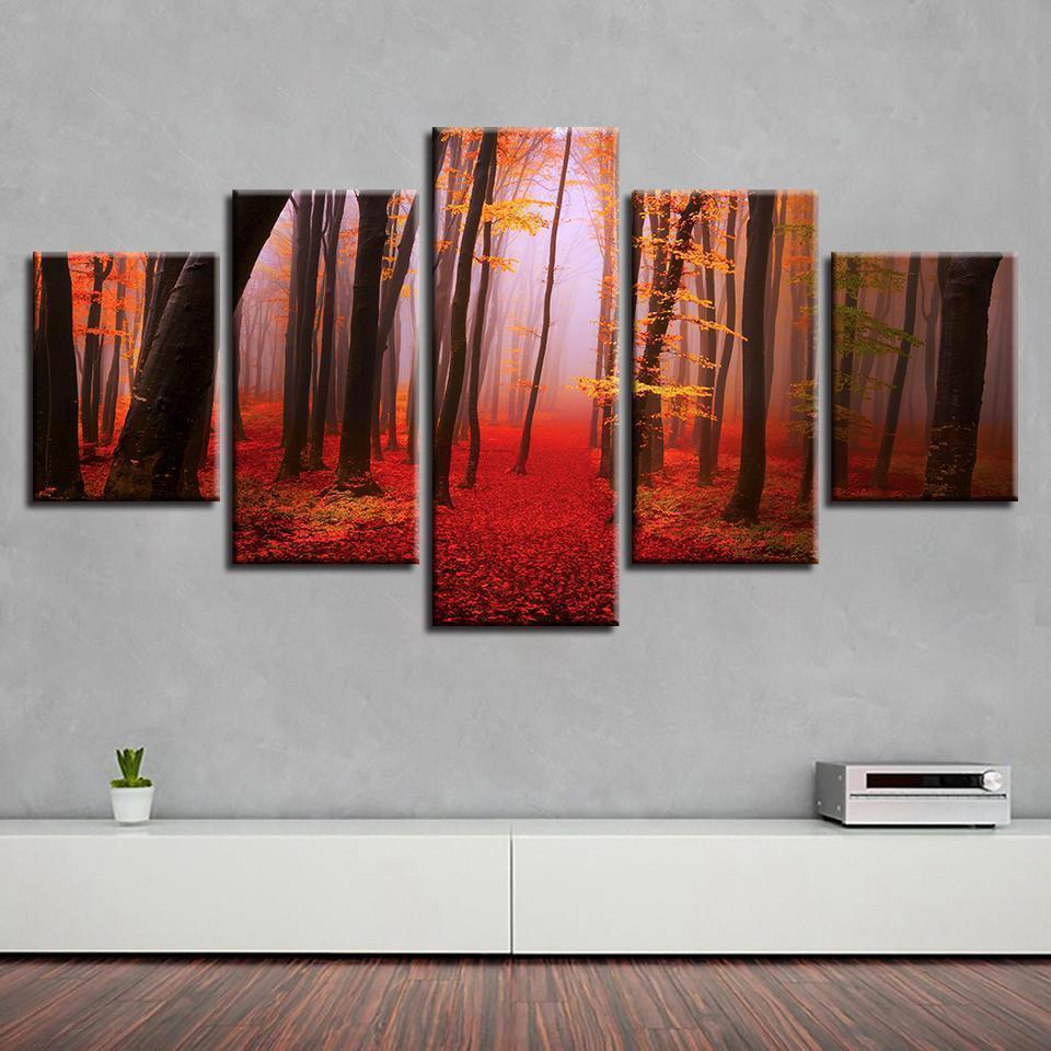Forest Tree Landscape Nature Canvas Wall Art