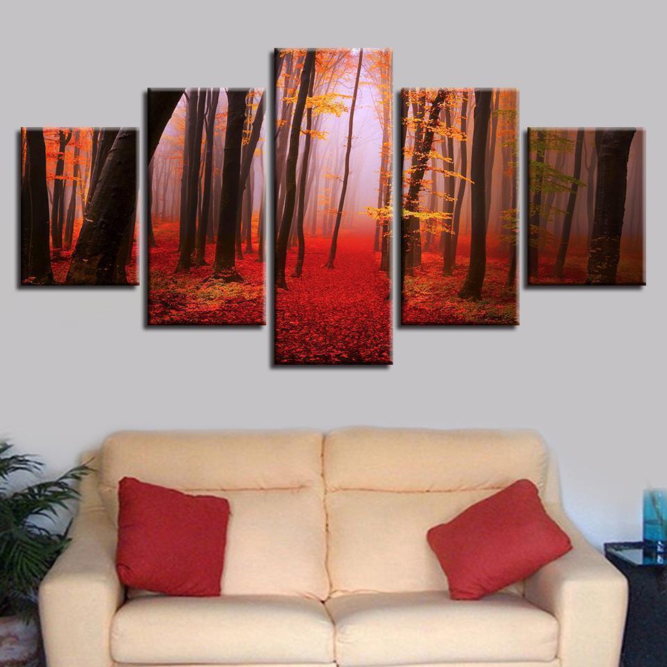 Forest Tree Landscape Nature Canvas Wall Art