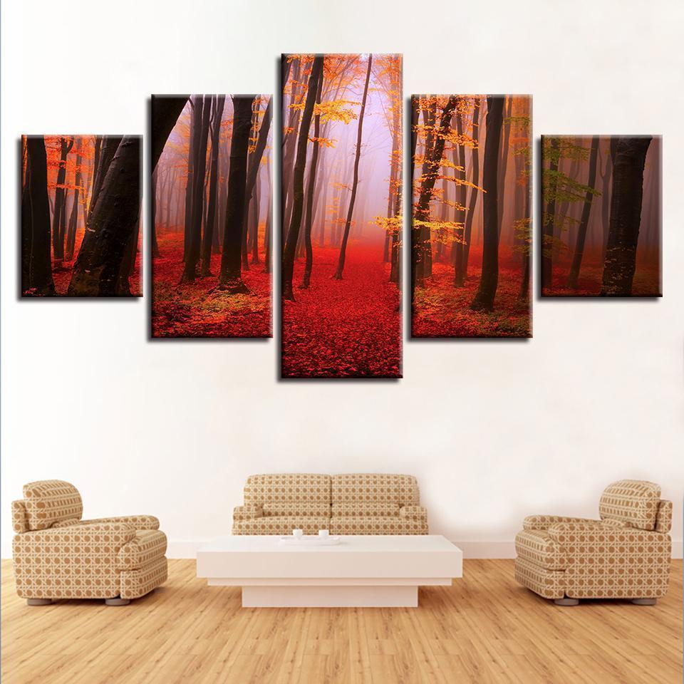 Forest Tree Landscape Nature Canvas Wall Art