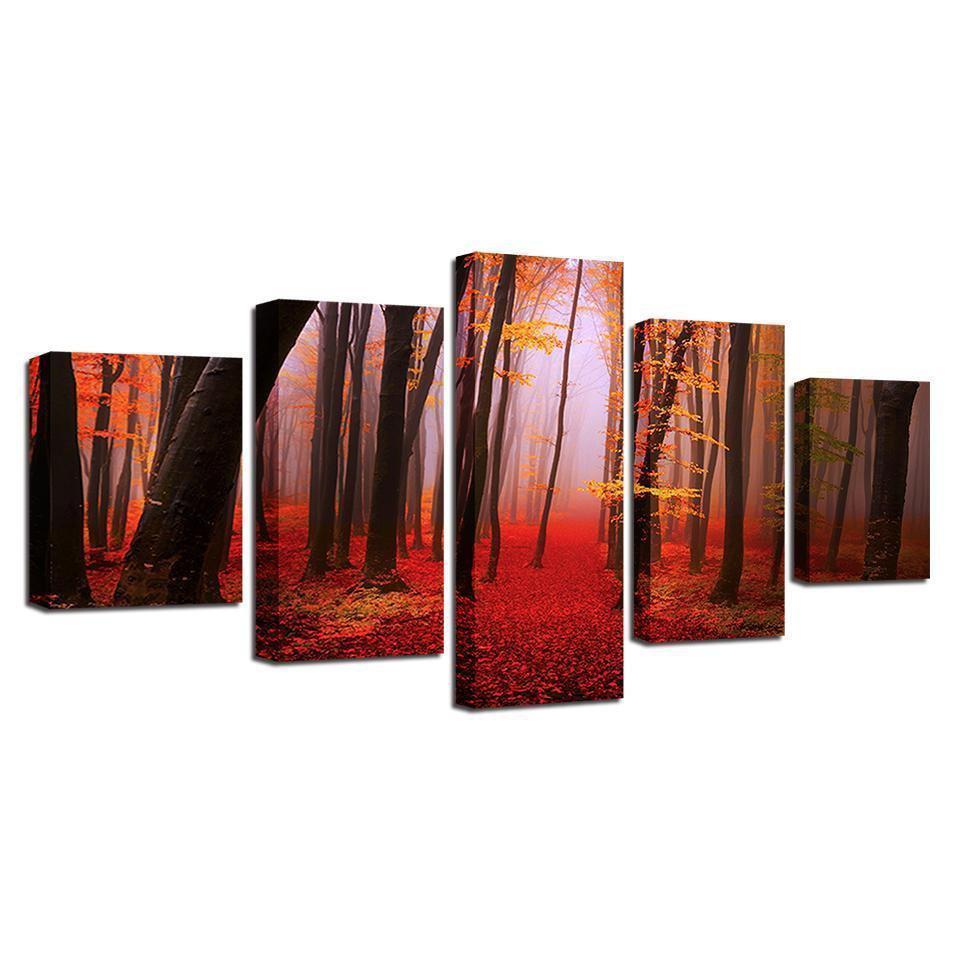 Forest Tree Landscape Nature Canvas Wall Art