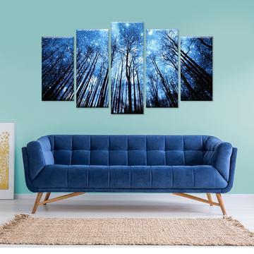 Foresty Skies Nature Canvas Wall Art