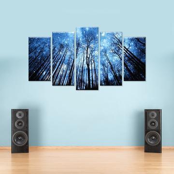Foresty Skies Nature Canvas Wall Art