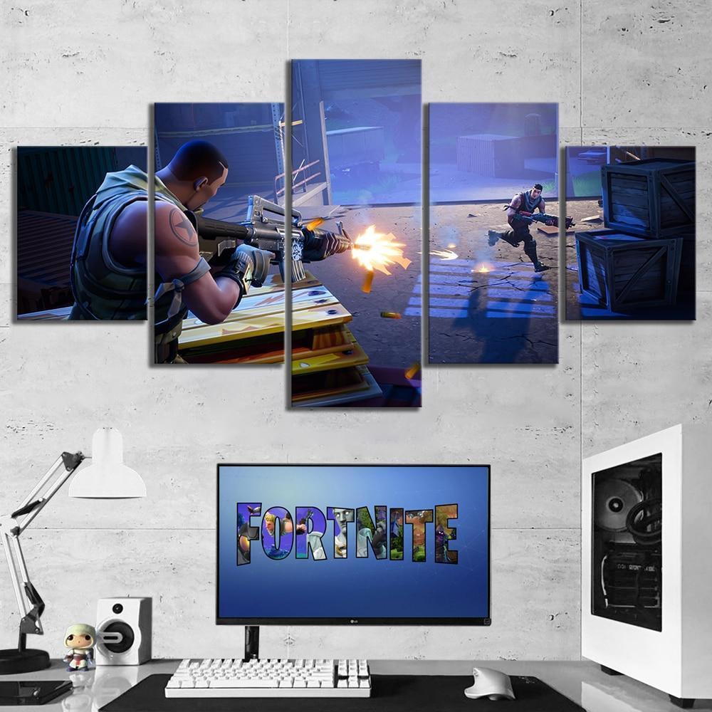 Fortnite Background 1 Gaming Canvas Wall Art