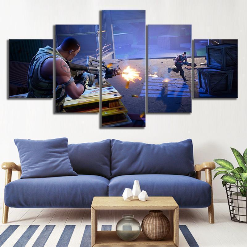 Fortnite Background 1 Gaming Canvas Wall Art