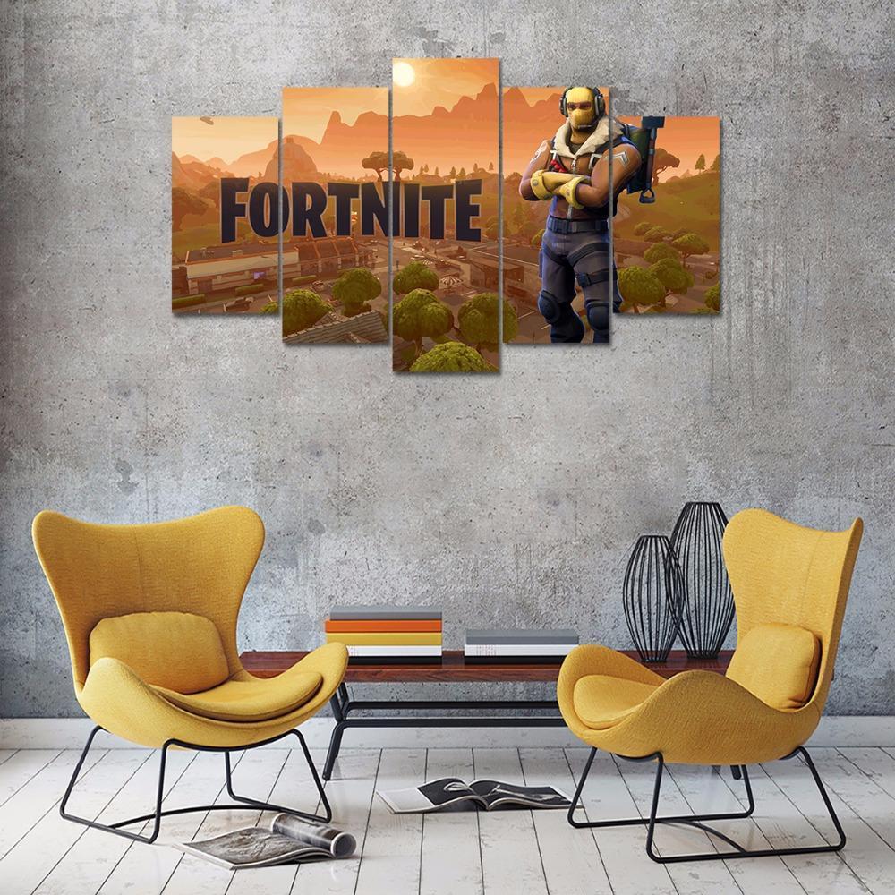 Fortnite Battle Royale Gaming Canvas Wall Art