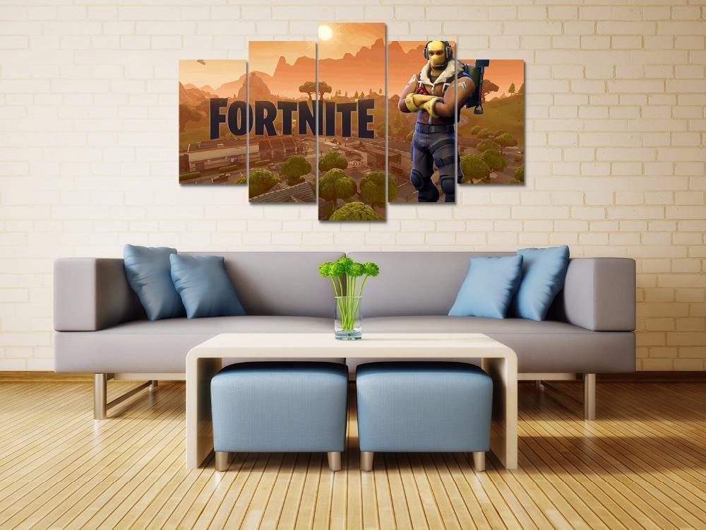 Fortnite Battle Royale Gaming Canvas Wall Art