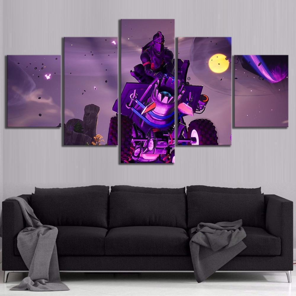Fortnite Black Knight Poster Gaming Canvas Wall Art