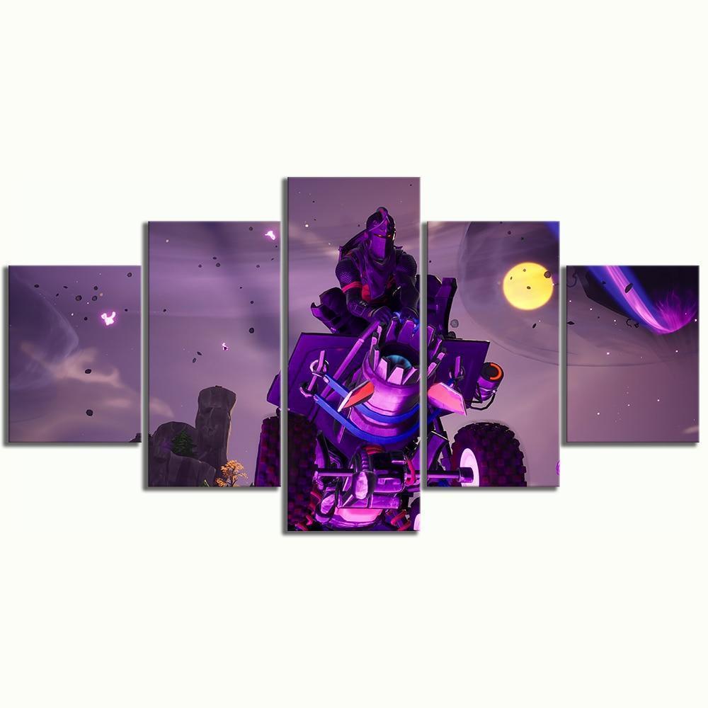 Fortnite Black Knight Poster Gaming Canvas Wall Art