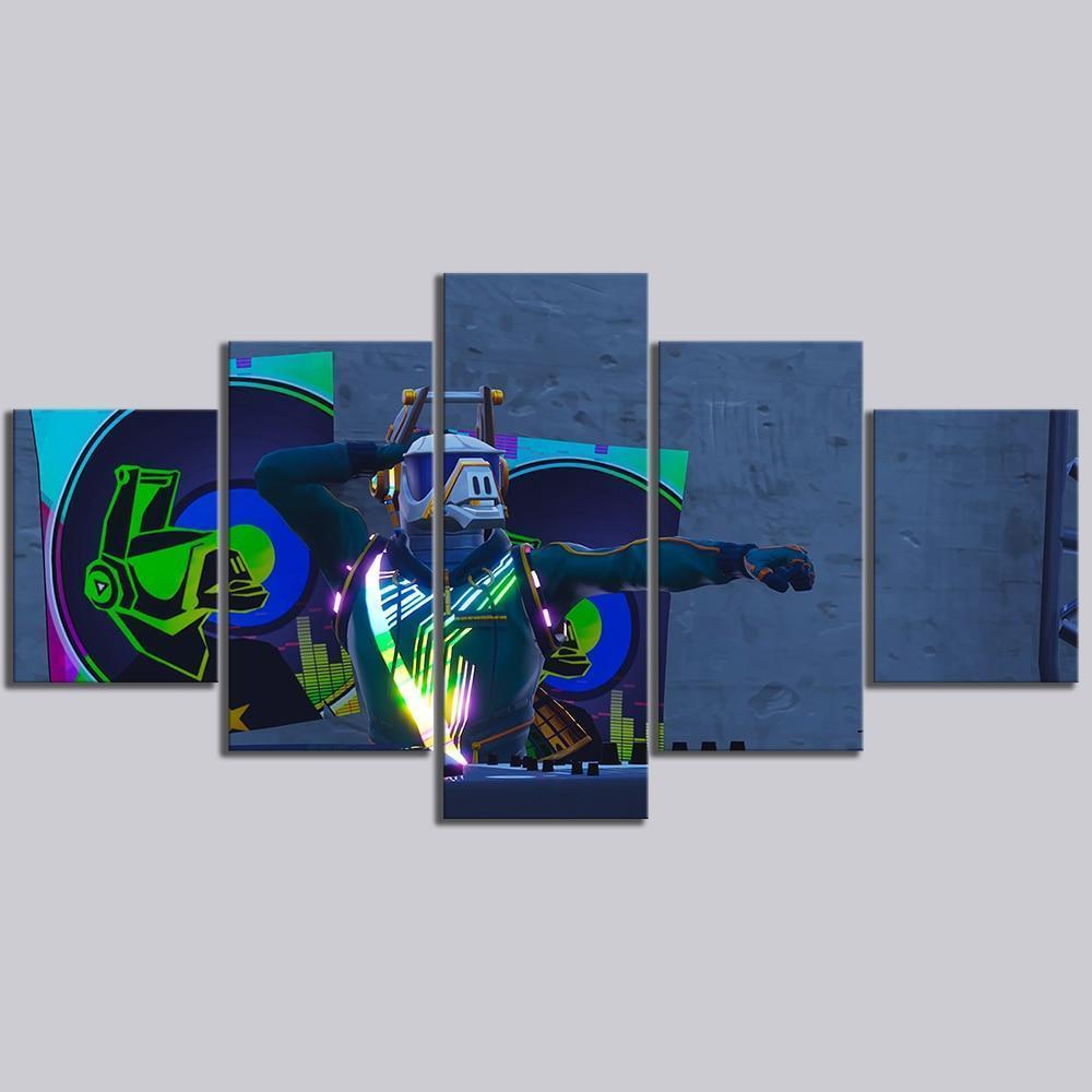 Fortnite Dj Yonder Gaming Canvas Wall Art