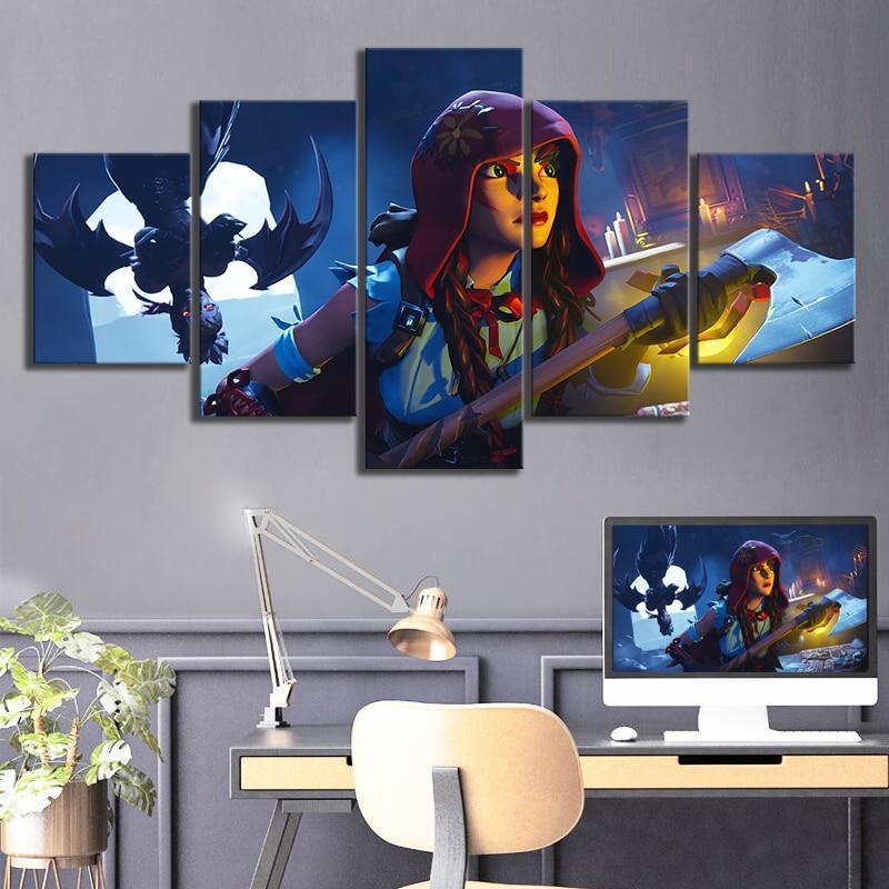 Fortnite Fable and Dusk Gaming Canvas Wall Art