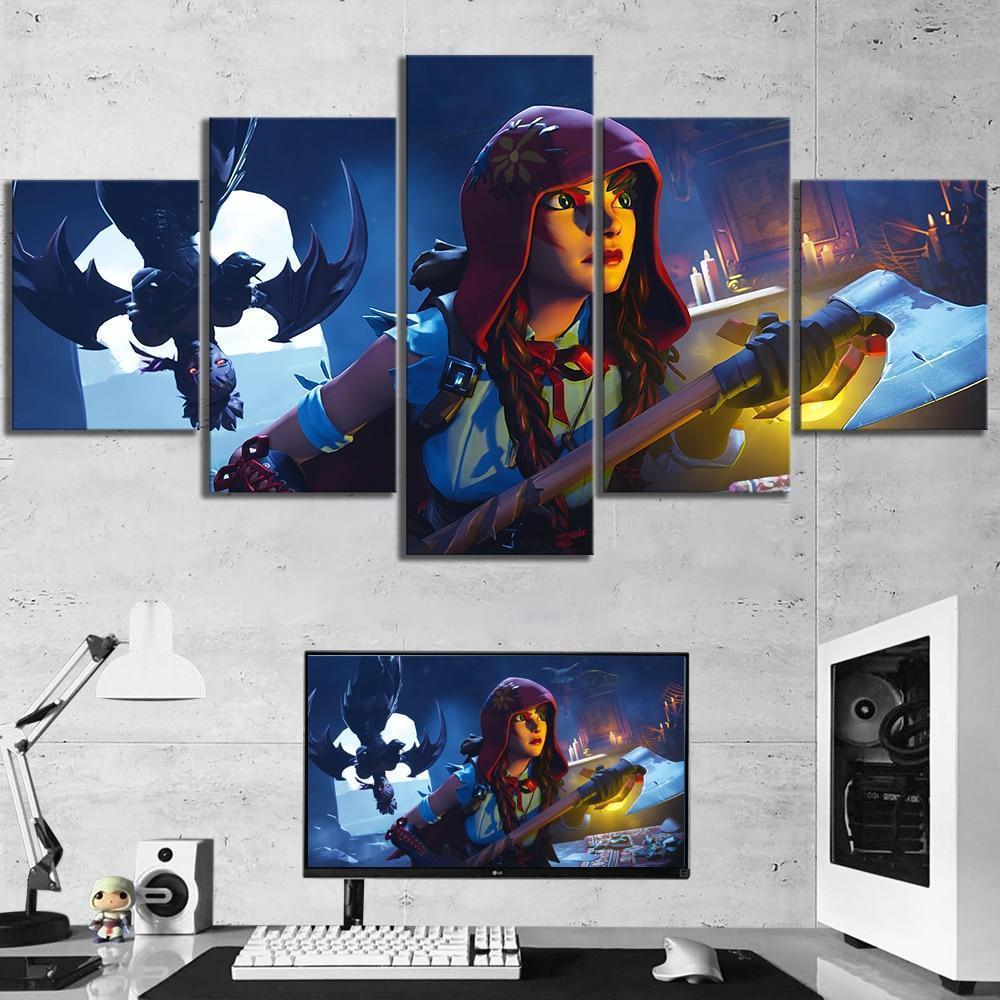 Fortnite Fable and Dusk Gaming Canvas Wall Art