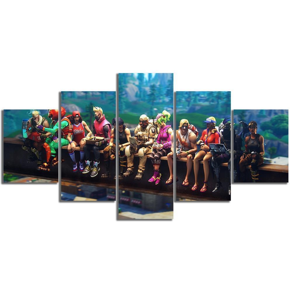 Fortnite Game Characters Poster Gaming Canvas Wall Art