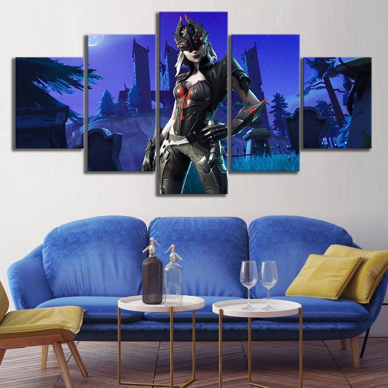 Fortnite Haunted Castle Season 6 Gaming Canvas Wall Art