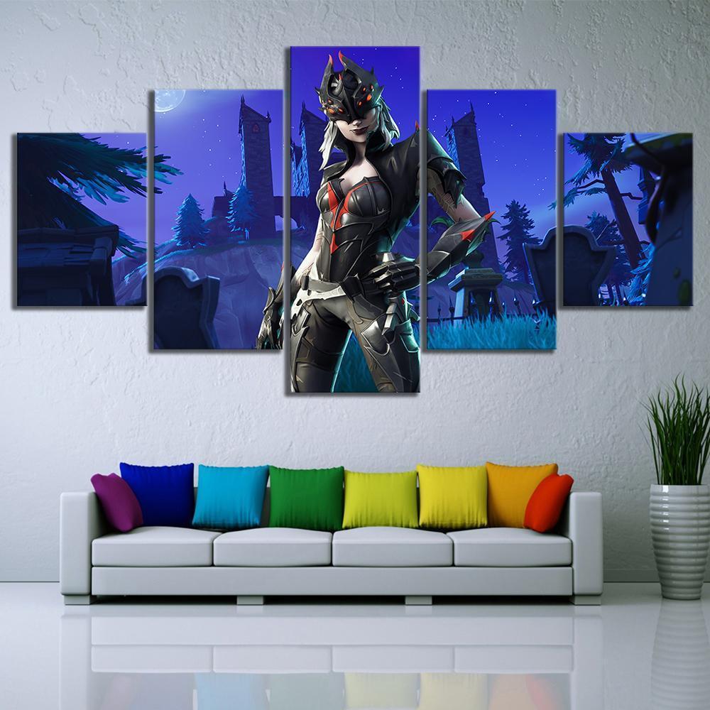 Fortnite Haunted Castle Season 6 Gaming Canvas Wall Art