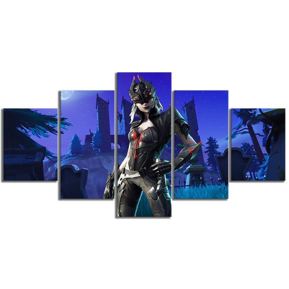 Fortnite Haunted Castle Season 6 Gaming Canvas Wall Art
