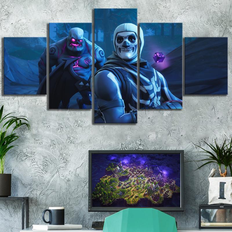 Fortnite Skull Trooper 1 Gaming Canvas Wall Art