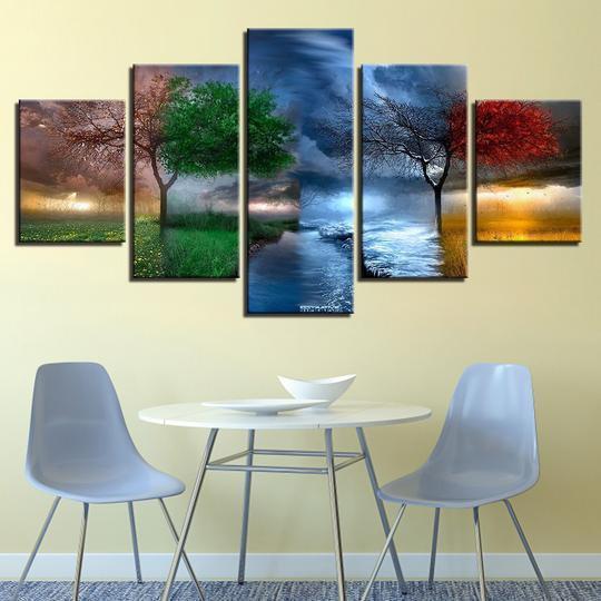 Four Seasons 2 Nature Canvas Wall Art