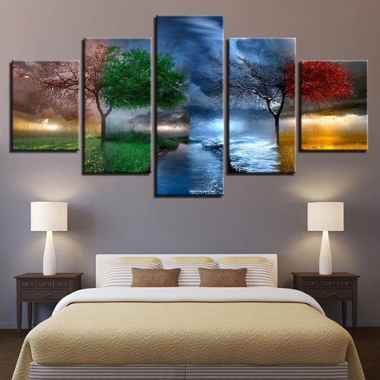 Four Seasons 2 Nature Canvas Wall Art