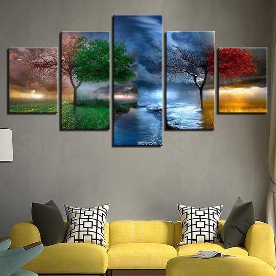 Four Seasons 2 Nature Canvas Wall Art