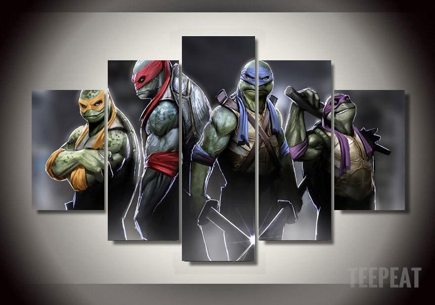 Four Turtles Movie Canvas Wall Art
