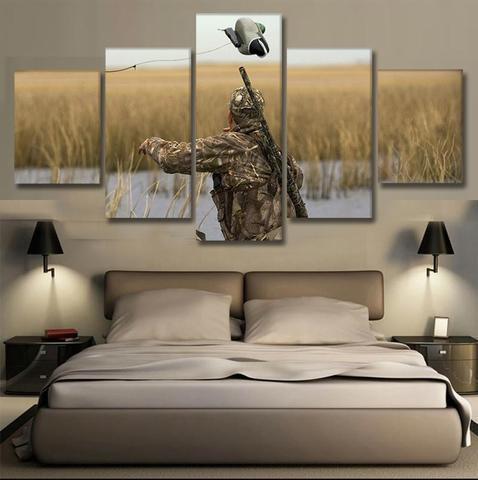 Fowl Hunting Hunting Canvas Wall Art