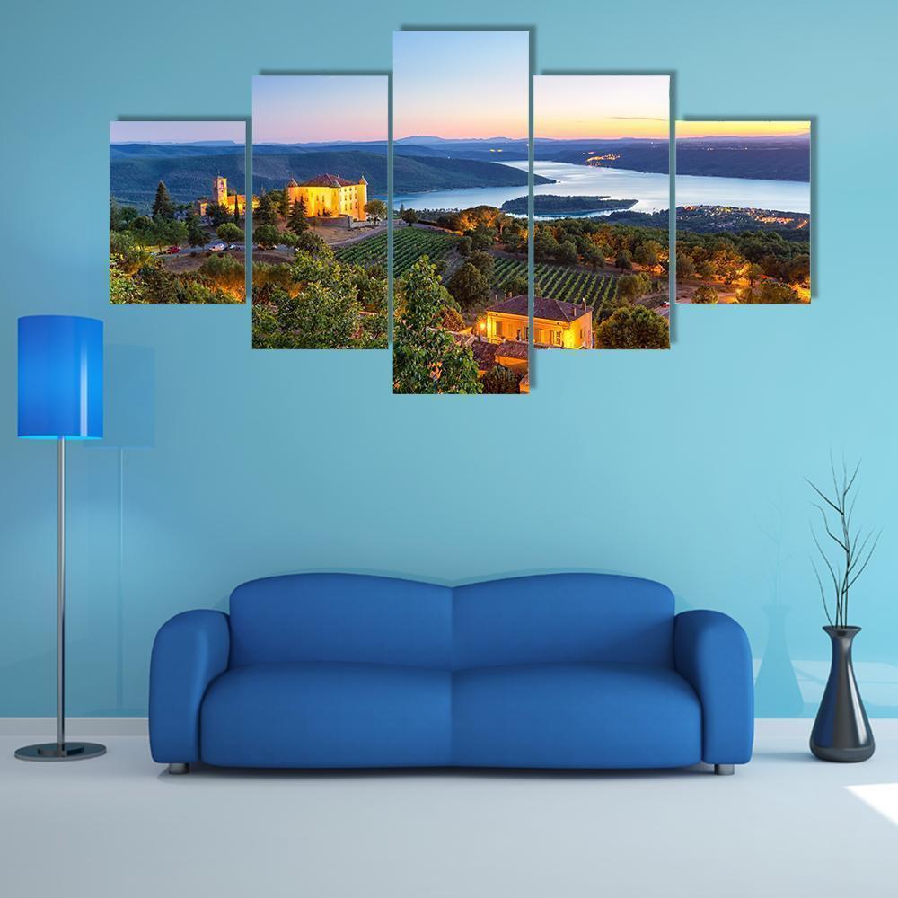 France In Beautiful Evening Light Nature Canvas Wall Art