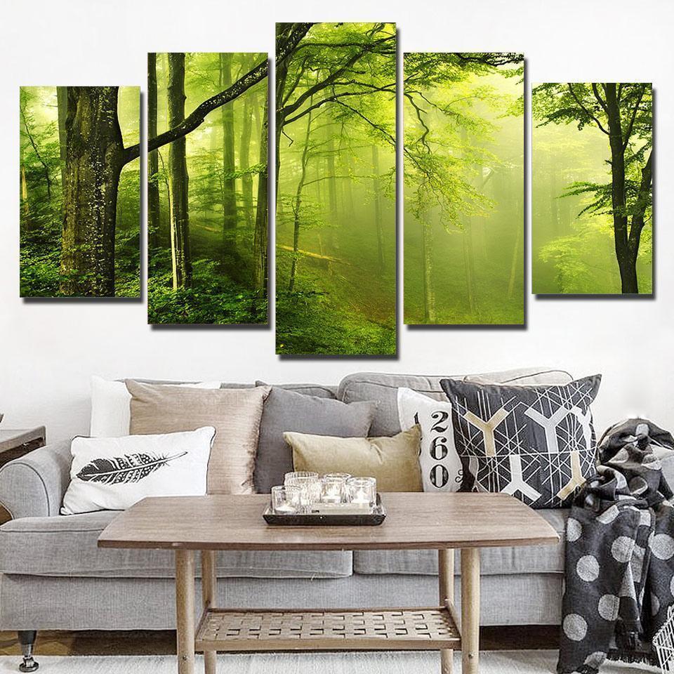 Fresh Forest Nature Canvas Wall Art