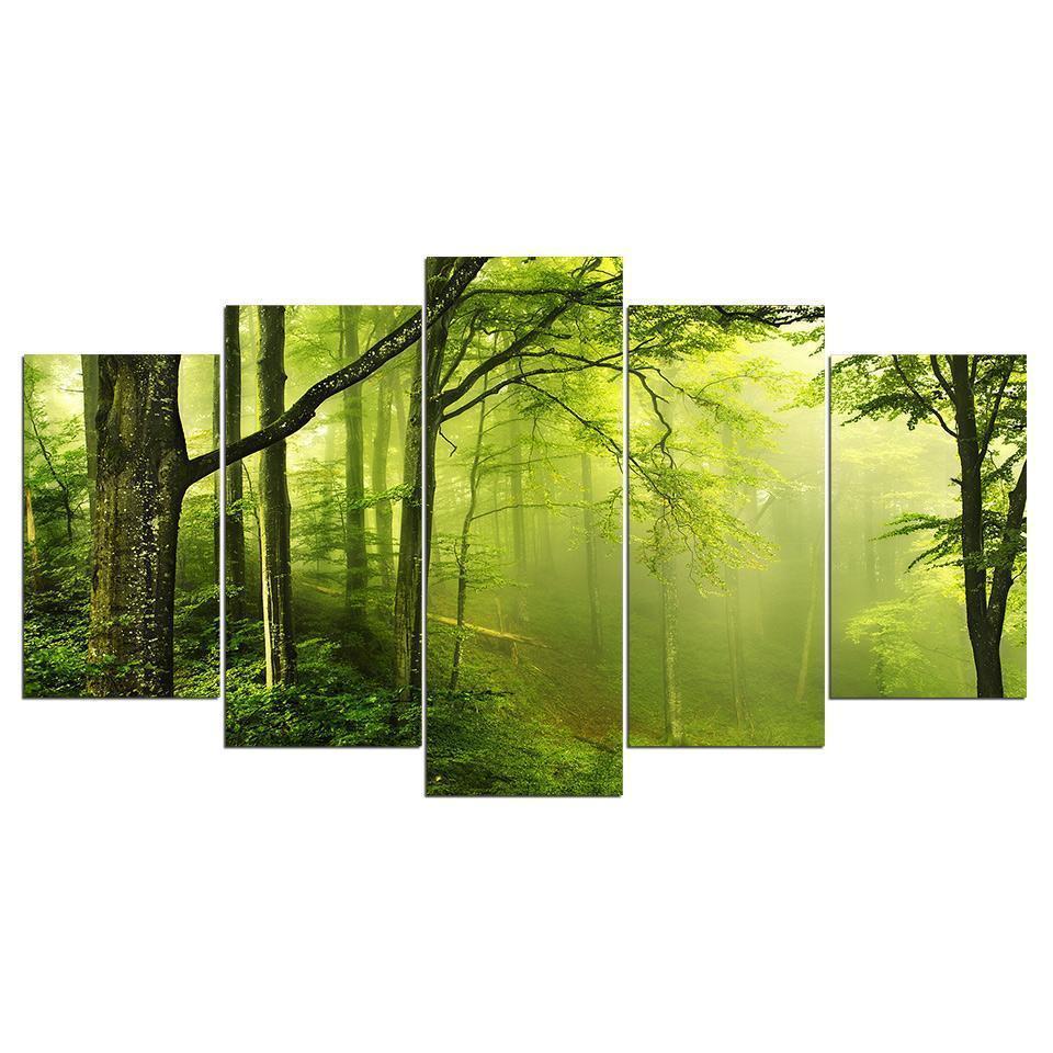 Fresh Forest Nature Canvas Wall Art