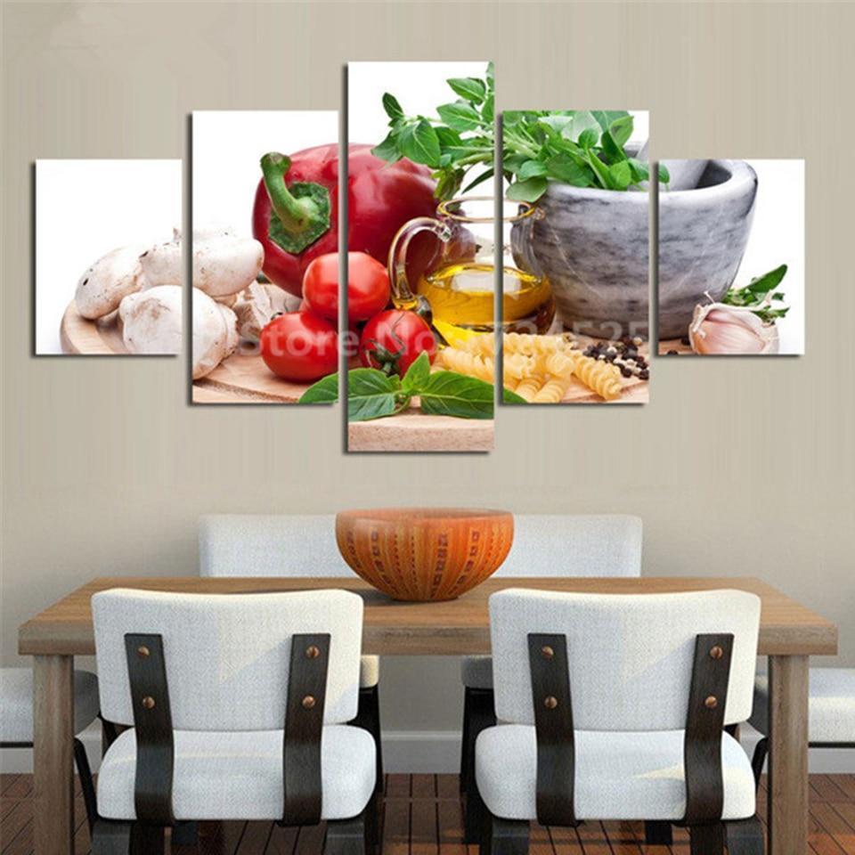 Fresh Fruit And Veggie Kitchen Canvas Wall Art