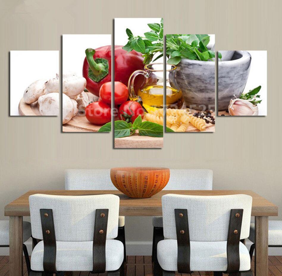 Fresh Fruit And Veggie Kitchen Canvas Wall Art