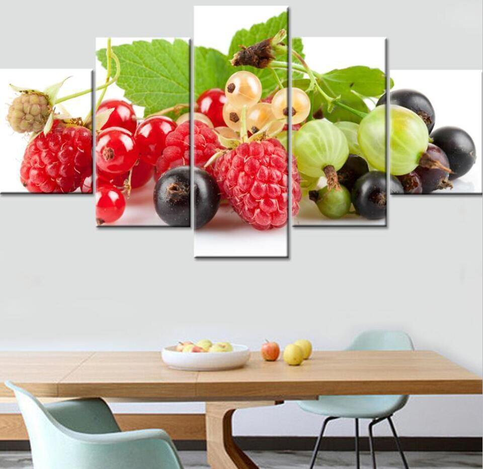 Fresh Fruit And Veggie Kitchen Canvas Wall Art