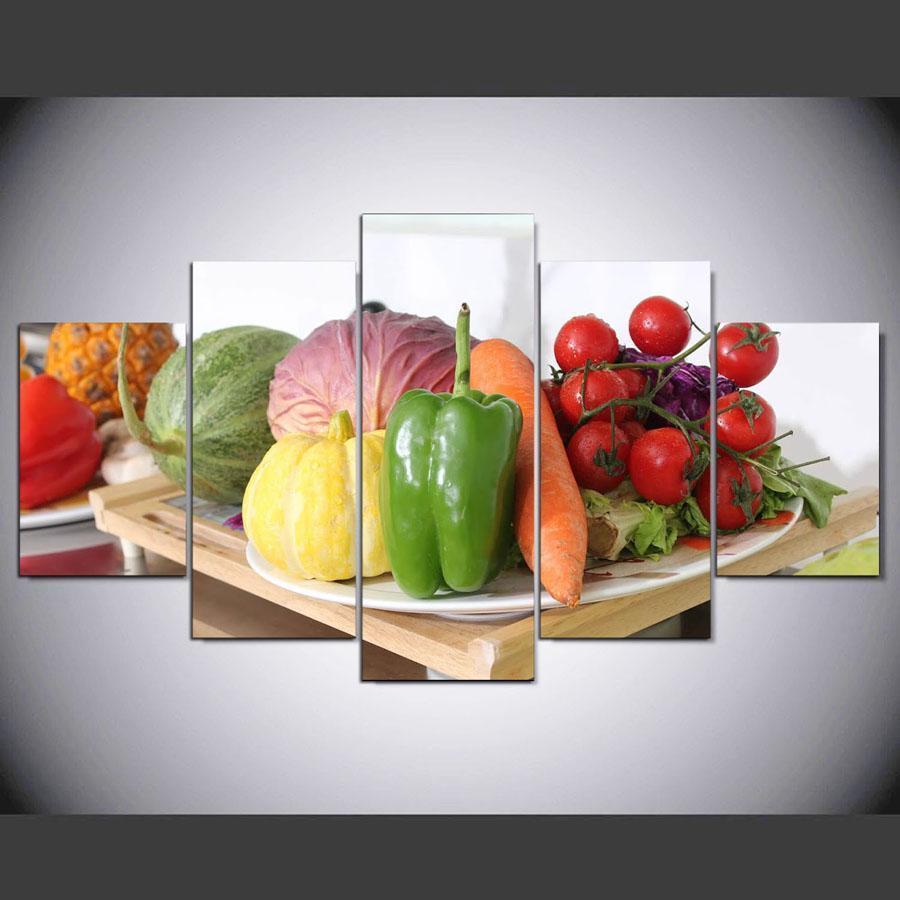 Fresh Vegetables Nature Canvas Wall Art