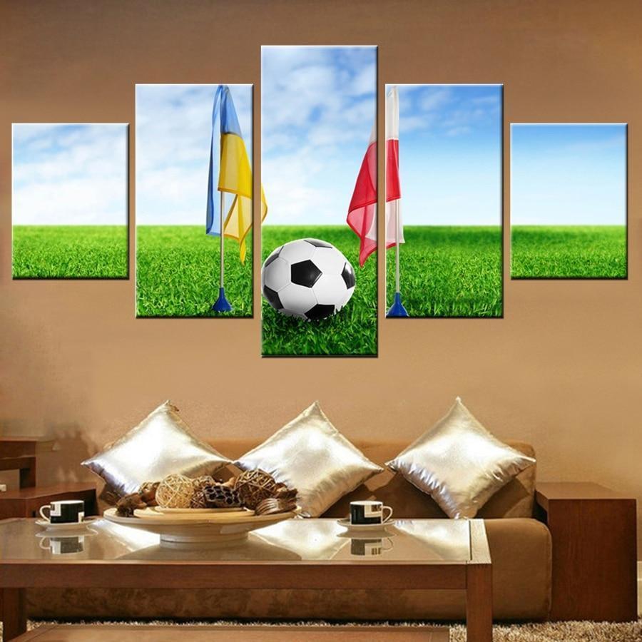 Friendly Football Match Midget League  Sport Canvas Wall Art